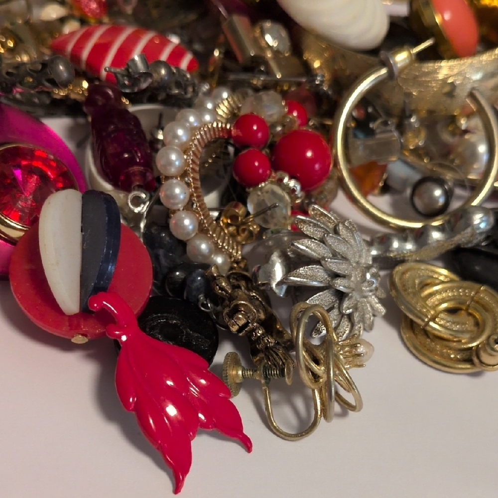 Chic Assorted Color Single Earrings Set / Broken … - image 3